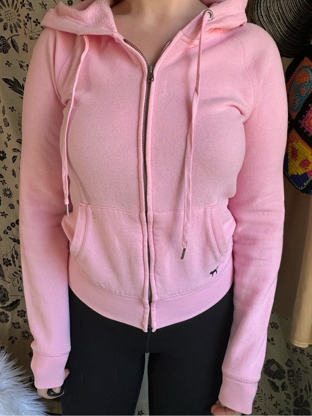 VS PINK • Y2K Peace, Love & Pink Pastel Zip Up Hoodie - Picture 6 of 16
